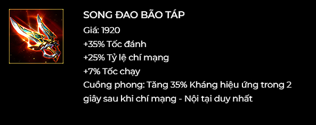 Song đao bão táp