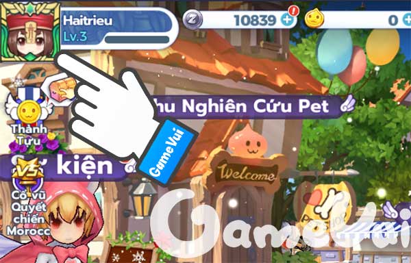 Chạm vào ảnh đại diện