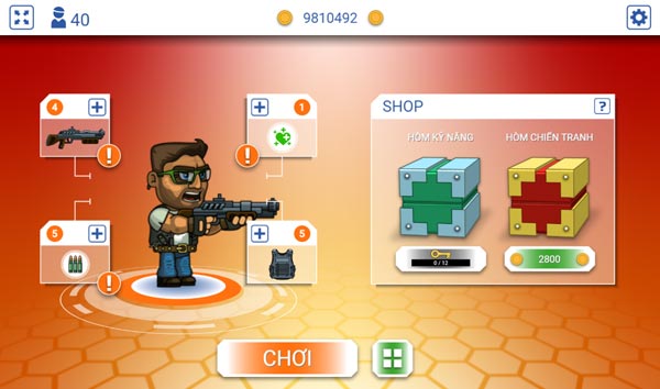 Nhân vật điệp viên và trang bị vũ khí