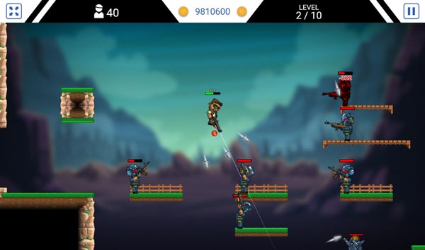 Di chuyển khéo léo, tránh khỏi đường đạn tấn công và hạ gục kẻ địch