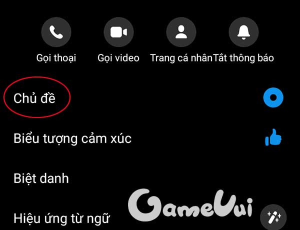 Chọn chủ đề