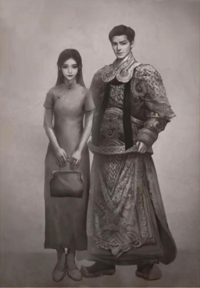 Bức ảnh cũ của Tiểu Hồng và Thiếu Bình