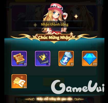 Chúc mừng nhận