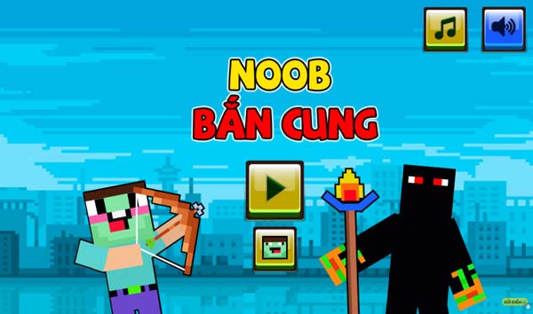 Chơi game Noob bắn cung - GameVui
