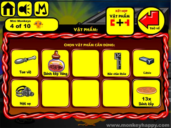 Thu thập những mảnh vật phẩm nhỏ