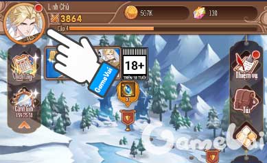 Chạm vào ảnh đại diện