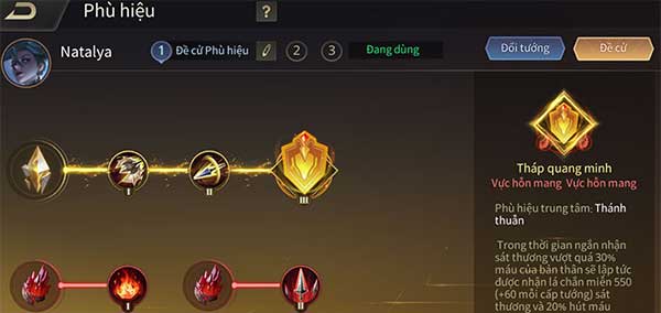 Chọn phù hiệu cho Natalya