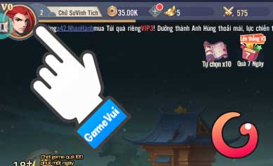 Chạm vào ảnh đại diện