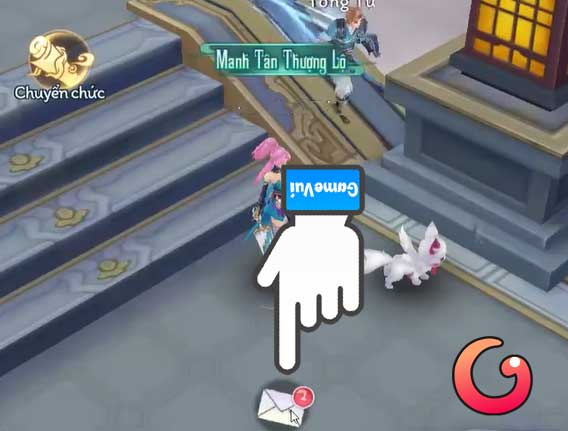 Chạm vào biểu tượng lá thư