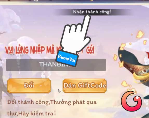 Nhận thành công