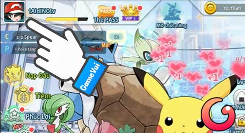 Chạm vào ảnh đại diện