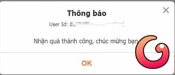 Nhận quà thành công