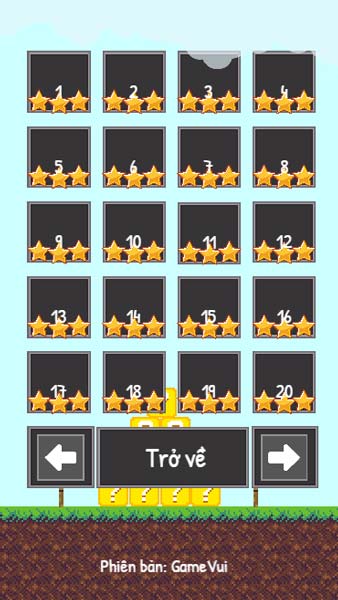 Rất nhiều level cấp độ để người chơi thử sức