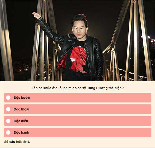 Chọn đáp án đúng