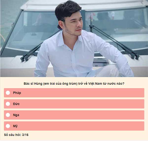 Chọn đáp án đúng