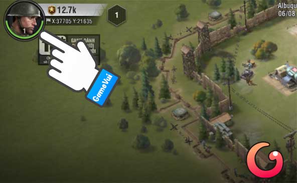 Chạm vào ảnh đại diện