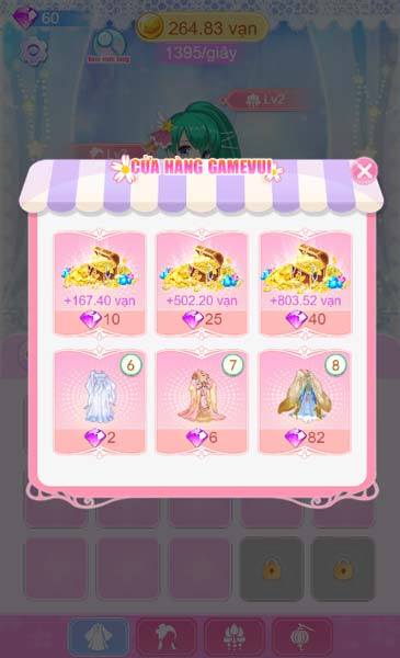 Mua vật phẩm trong Shop