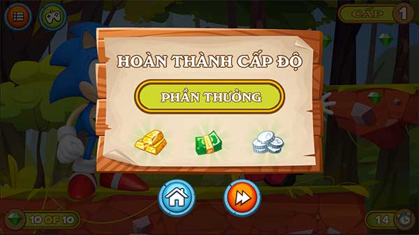 Hoàn thành cấp độ