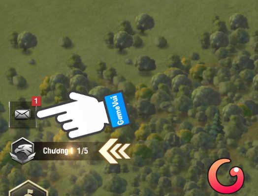 Chạm vào biểu tượng thư