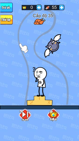 Làm thế nào để người que Stickman lấy được thịt gà?