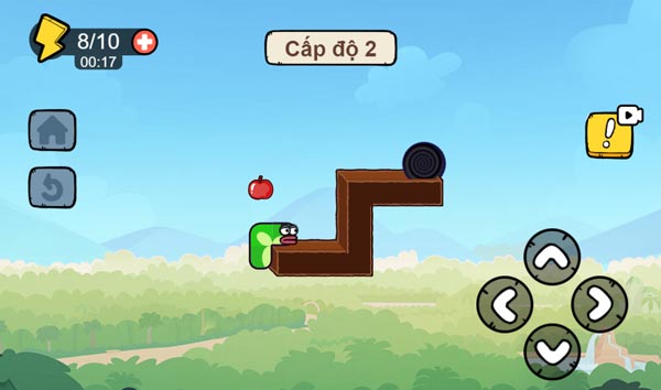 Làm sao để ăn được quả táo kia mà không bị rơi?