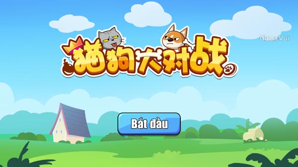 Chơi game Cuộc chiến chó mèo - GameVui