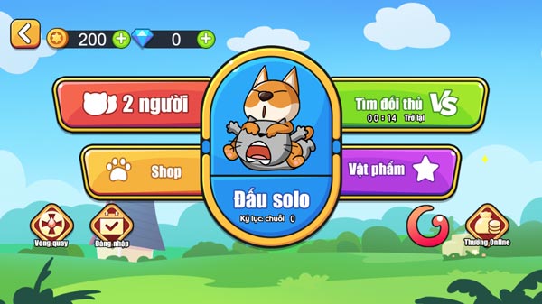 Giao diện chính của game