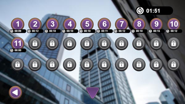 Rất nhiều level thử thách để bạn lựa chọn