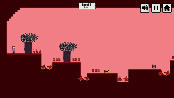 Giúp Steve thu thập hết tất cả lọ đựng dung nham