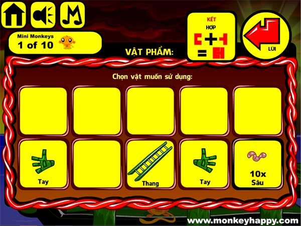 Các vật đã thu được