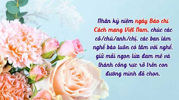 Lời chúc ngày Báo chí Cách mạng Việt Nam