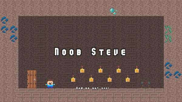 Chơi game Noob Steve thoát khỏi hang động - GameVui