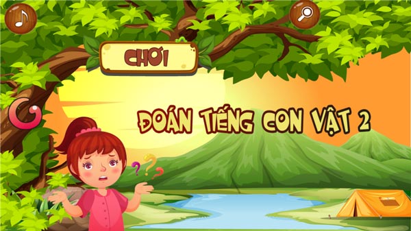 Chơi game Đoán tiếng con vật 2 - GameVui