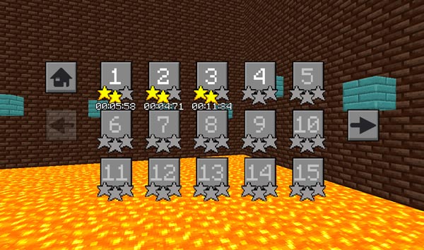 Lựa chọn cấp độ level để thử thách