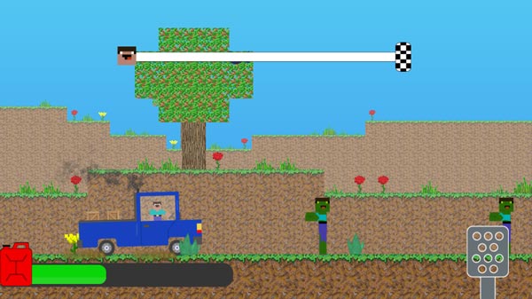 Điều khiển ô tô để đâm xe, tiêu diệt Zombie