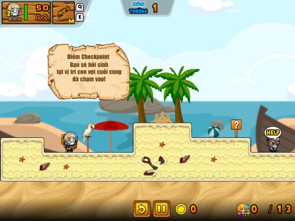 Điểm Checkpoint để lưu dữ liệu trên mỗi bàn