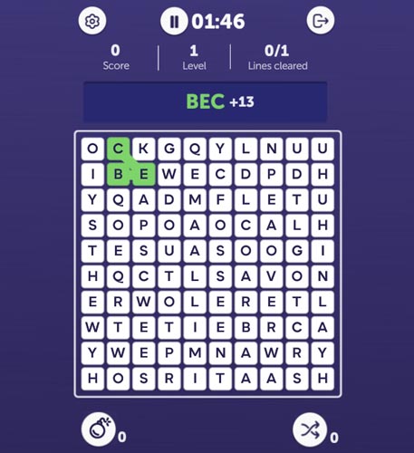 Nối những chữ cái lại để tạo thành từ tiếng Anh có nghĩa