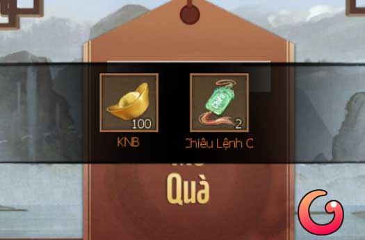 Những phần thưởng mà bạn được nhận