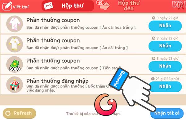 Nhận tất cả