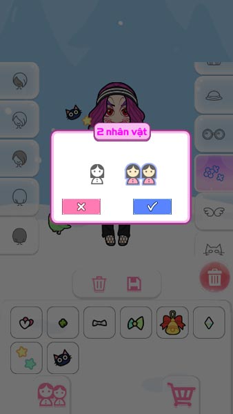 Chuyển chế độ 2 nhân vật