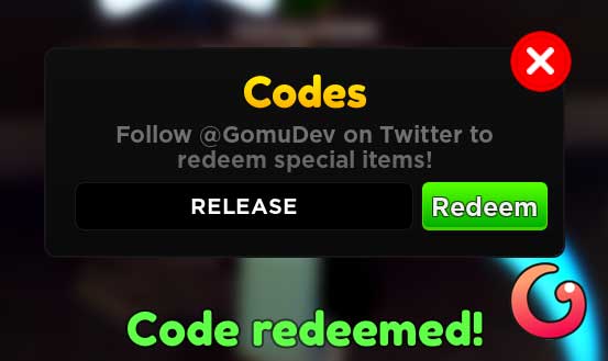 Code redeemed