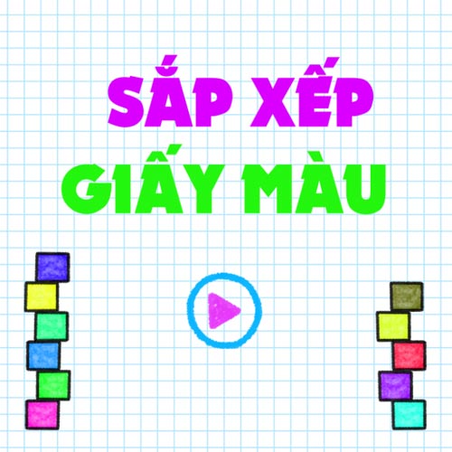 Chơi game Sắp xếp giấy màu - GameVui
