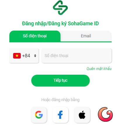 Đăng nhập tài khoản
