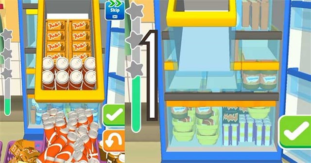 Hướng dẫn chơi Fill The Fridge, game xếp đồ vào tủ lạnh