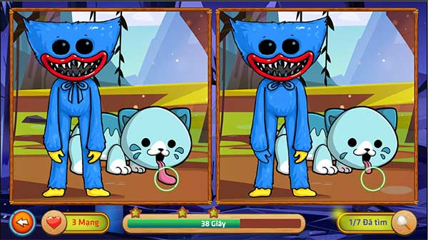 Tìm 7 điểm khác nhau