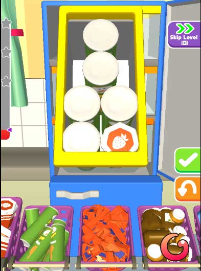 Xếp đồ vào tủ lạnh