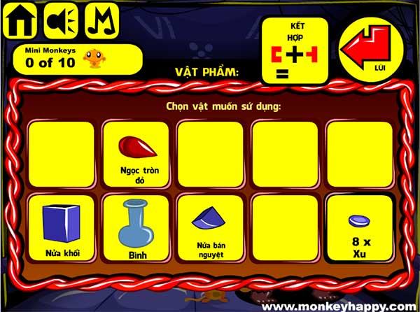 Các vật đã thu được