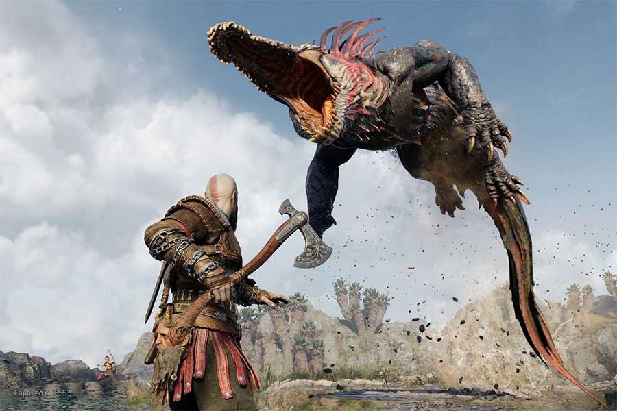 Cảnh chiến đấu trong God Of War