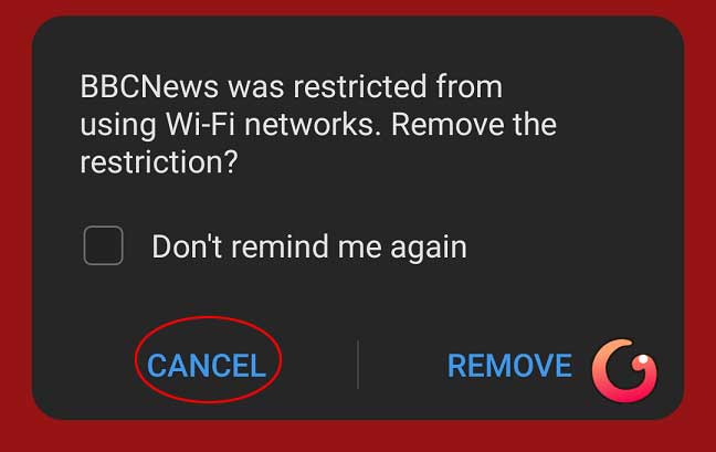 Cancel