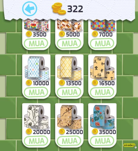 Các mẫu giấy WC trong Shop